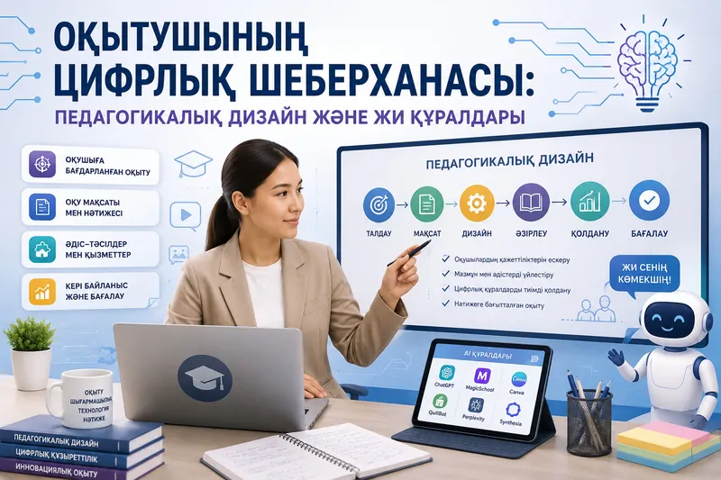 ОҚЫТУШЫНЫҢ ЦИФРЛЫҚ ШЕБЕРХАНАСЫ: ПЕДАГОГИКАЛЫҚ ДИЗАЙН ЖӘНЕ ЖИ ҚҰРАЛДАРЫ